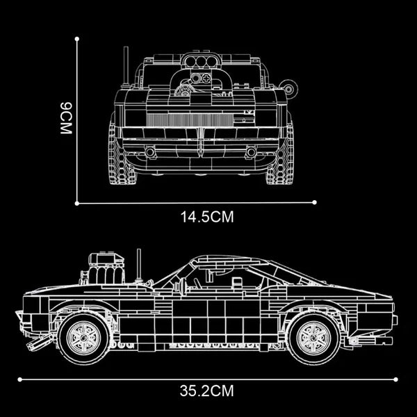 Mould King 10028 Dodge Charger