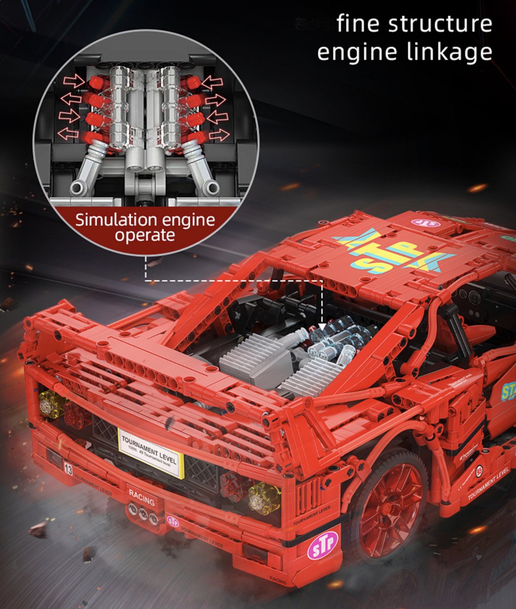 Mould King 13095 - Ferrari F40