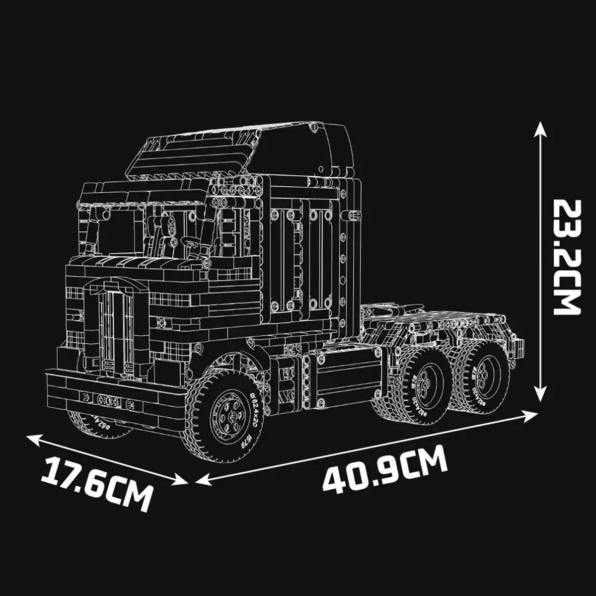 Mouldking 13202 - Amerikaanse Vrachtwagen