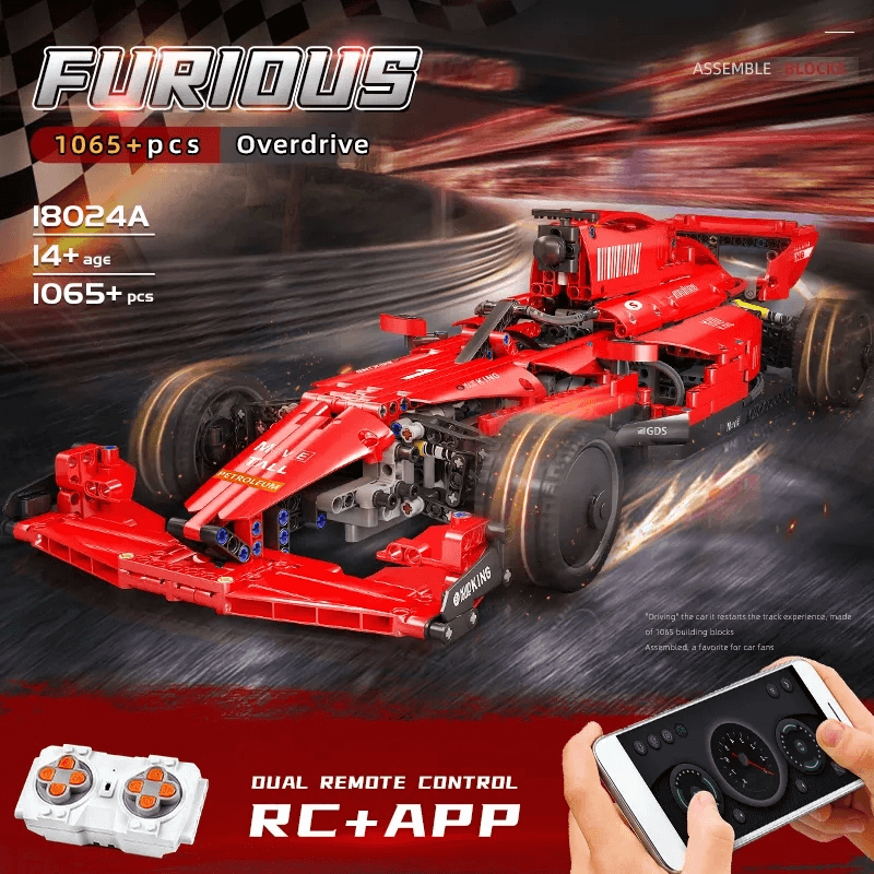 Mould King 18024A Formula 1 Rood