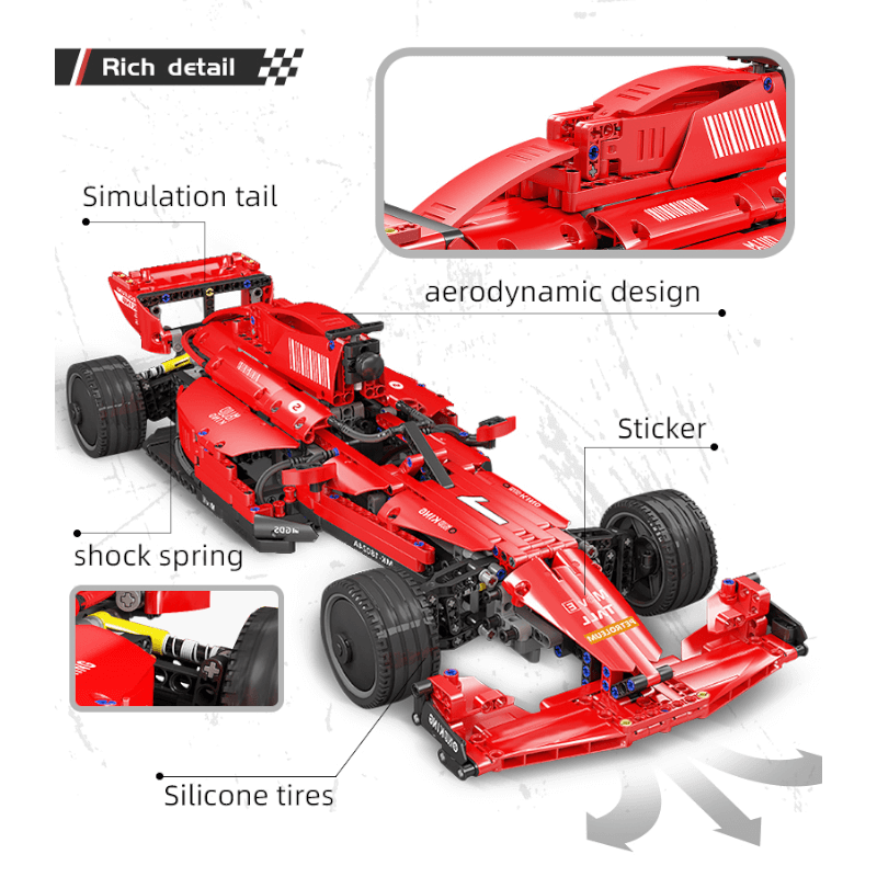 Mould King 18024A Formula 1 Rood