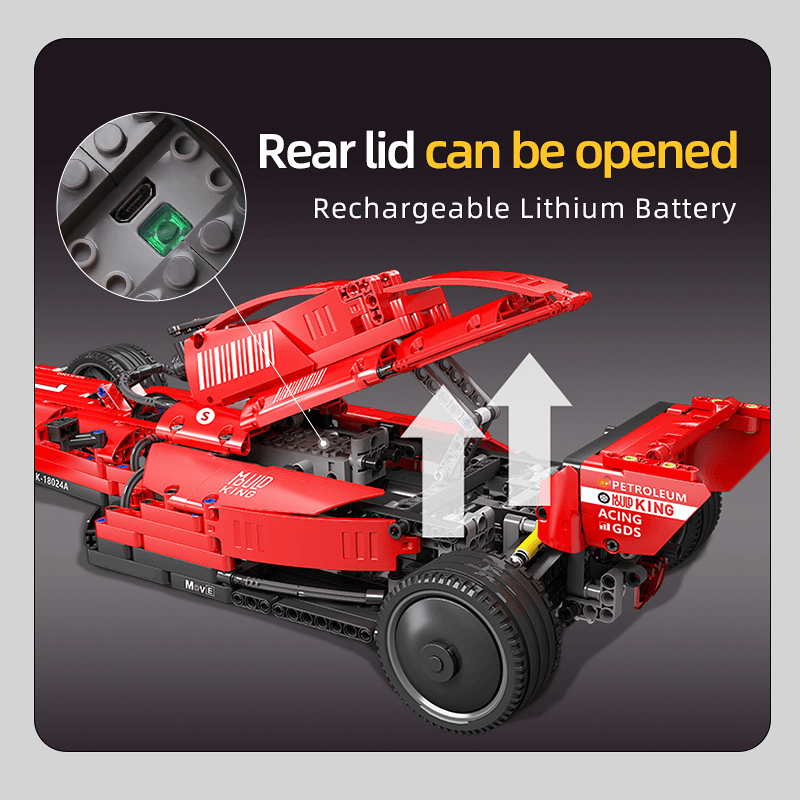 Mould King 18024A Formula 1 Rood