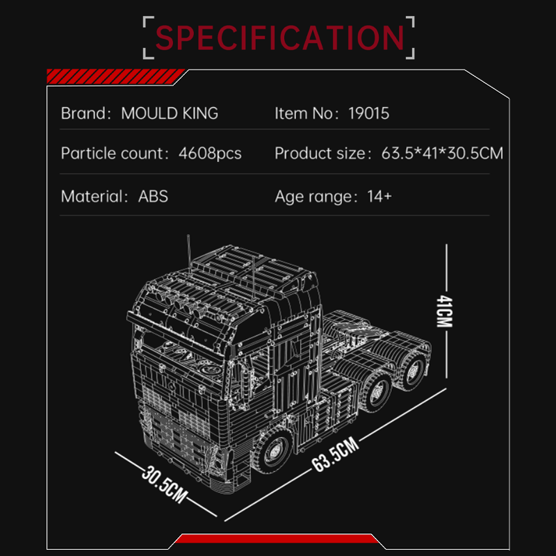 Mouldking 19015 - Vrachtwagen