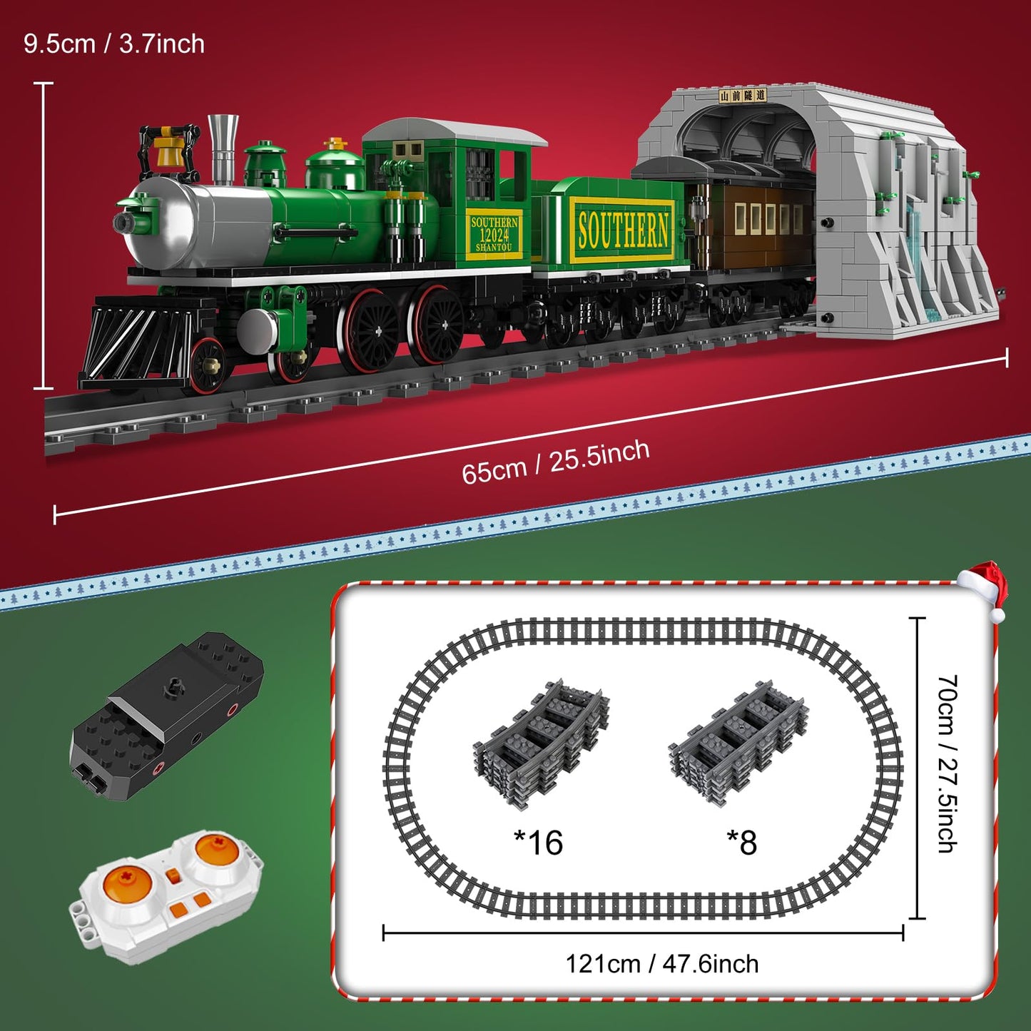 Mouldking 12024 - Stoomlocomotief