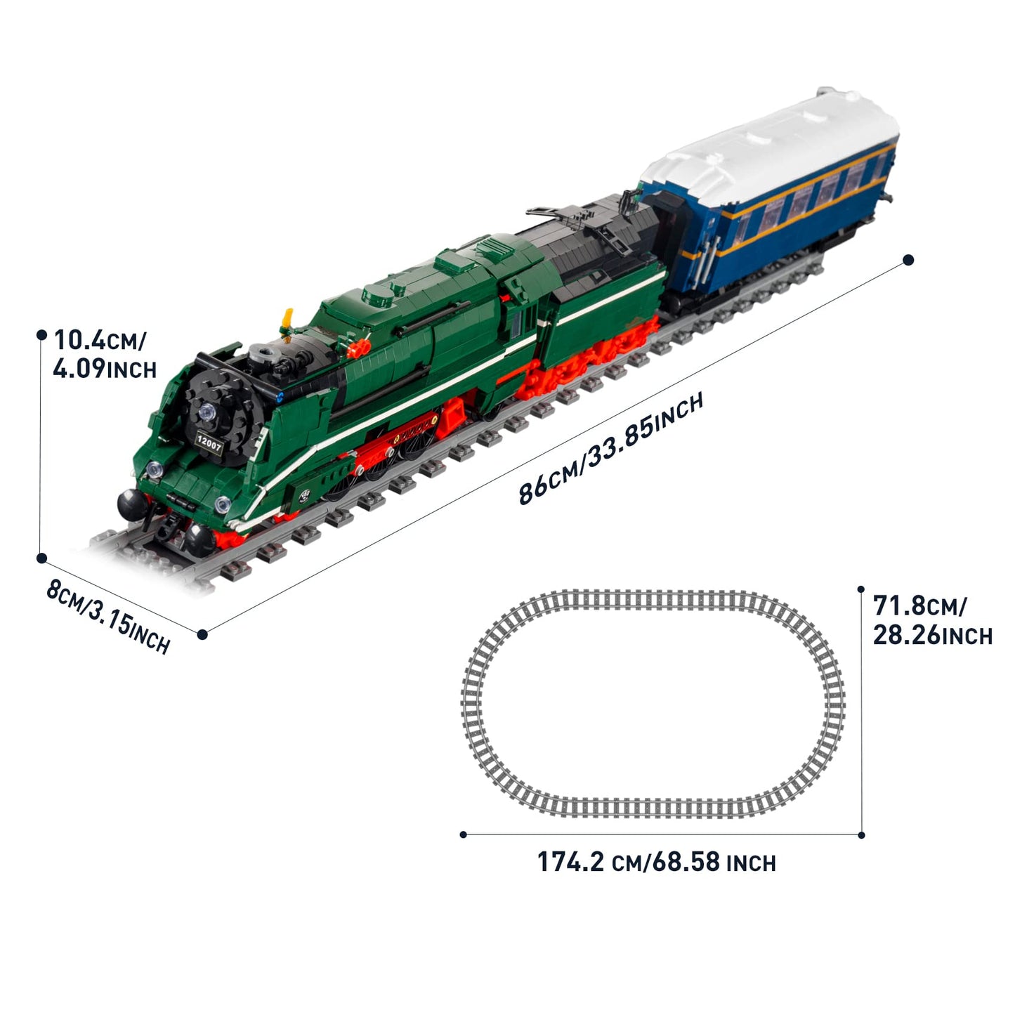 Mouldking 12007 - Duitse Locomotief