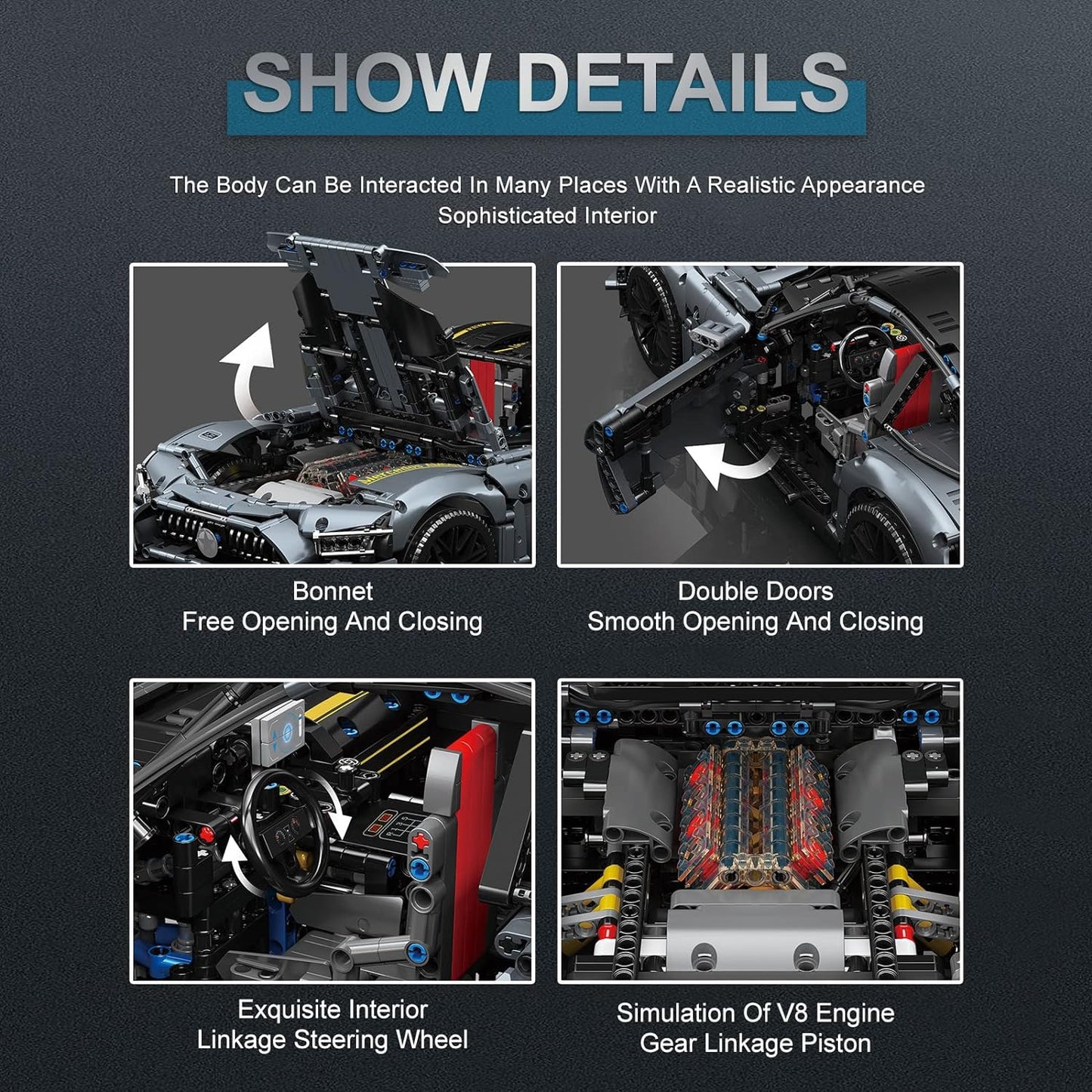 Mould King 13123 - Mercedes-Benz AMG GT