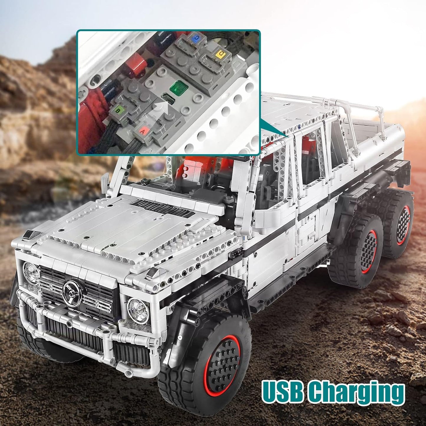 Mould King 13061 - Mercedes G Klasse 6x6