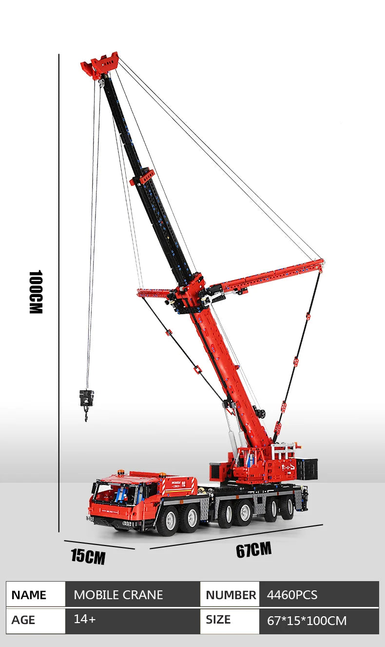 Mould King 17013 - Mobiele Kraan Rood