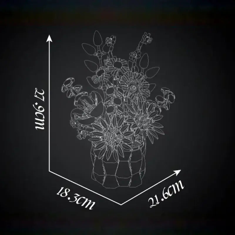 Mouldking 24107 - Madelief Boeket