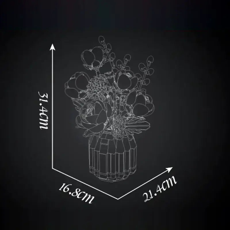 Mouldking 24109 - Rozen Boeket