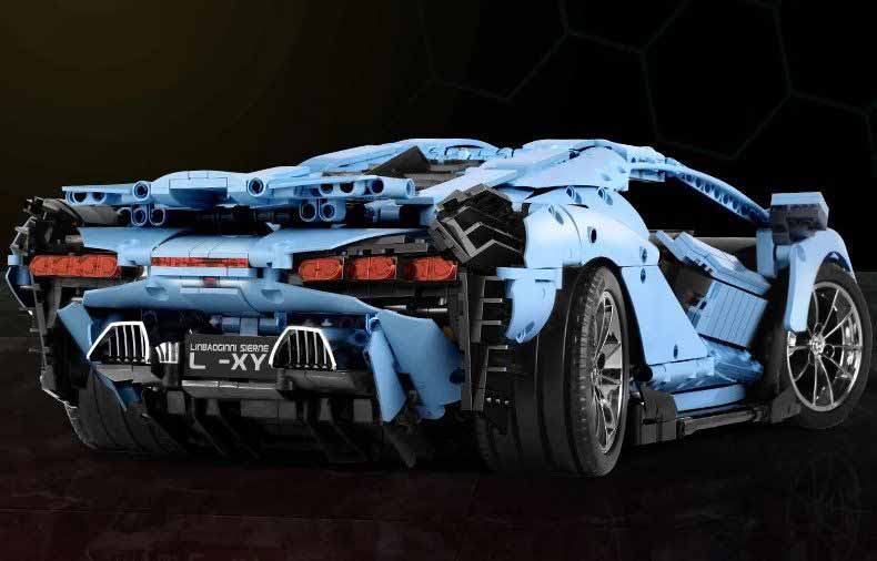 Mould King 13056S - Lamborghini Sian Blauw