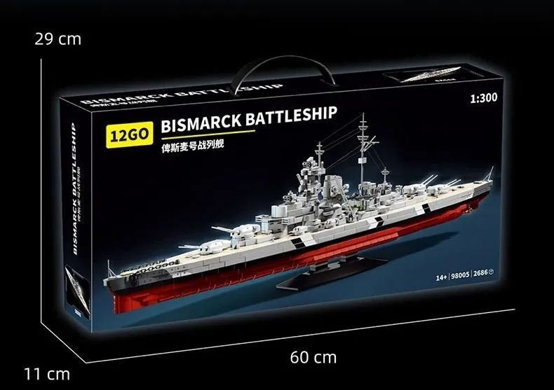 12GO 98005 - Bismarck Marineschip
