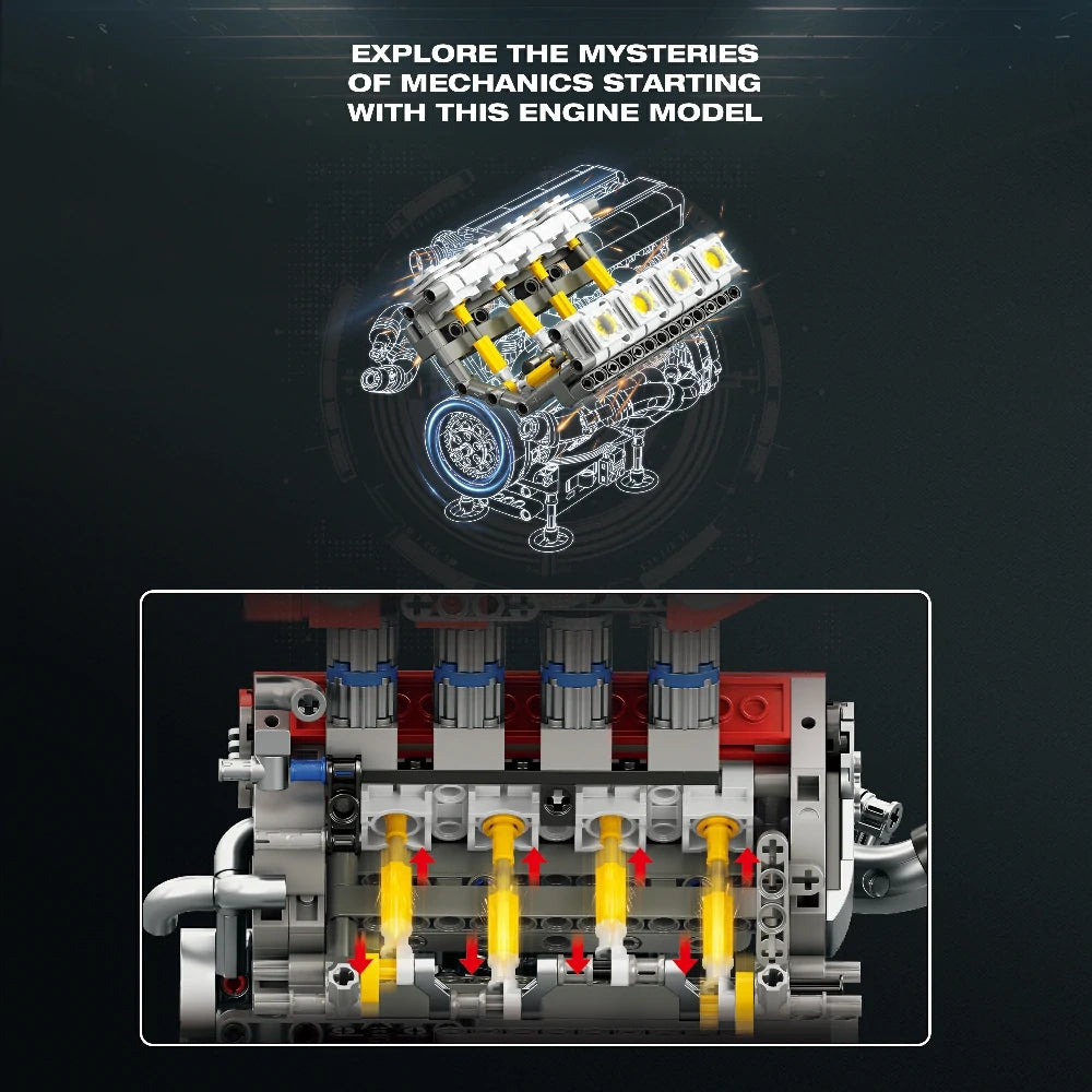 Reobrix 33015 - F1 V8 Motorblok