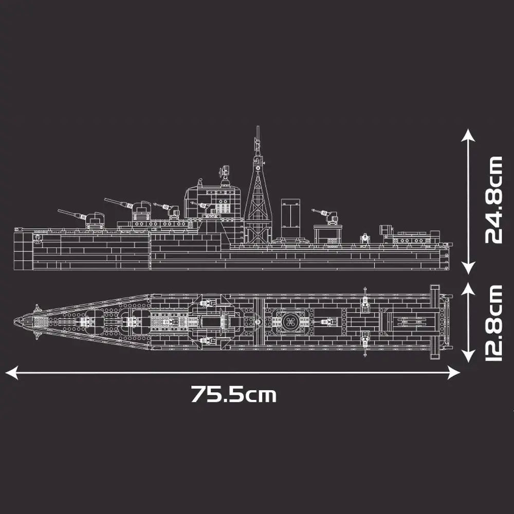 Mouldking 10133 - Marine Battle Schip