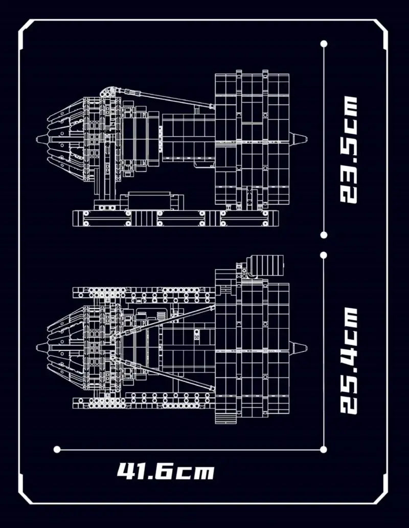 Mouldking 10141 - Vliegtuig Motor
