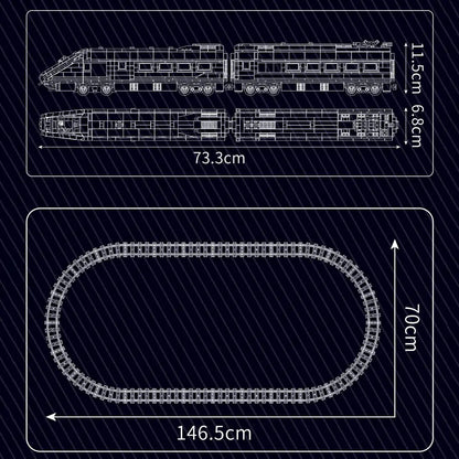 Mouldking 12016 - Eurostar High-Speed Trein
