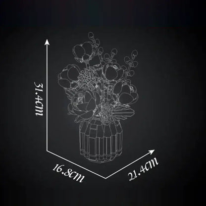 Mouldking 24109 - Rozen Boeket