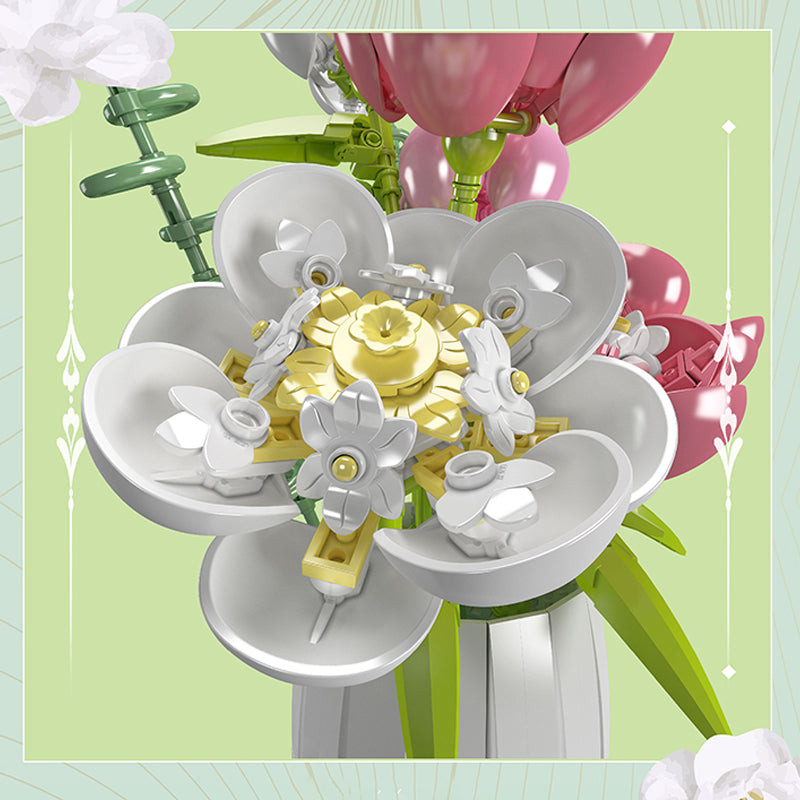 Mould King 10059 Peony Boeket