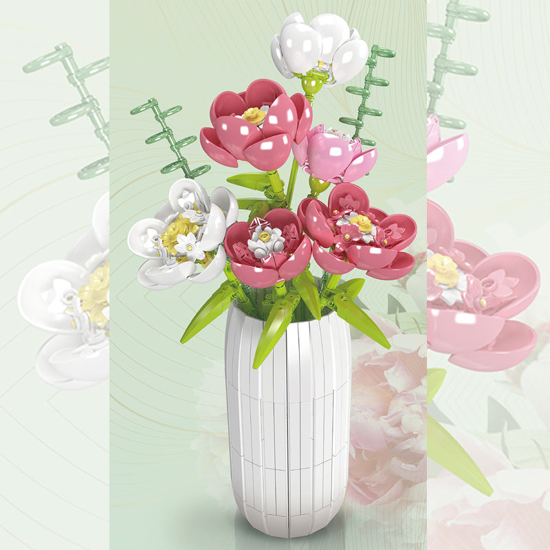 Mould King 10059 Peony Boeket