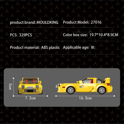 Mould King 27016 Mazda RX-7 Geel