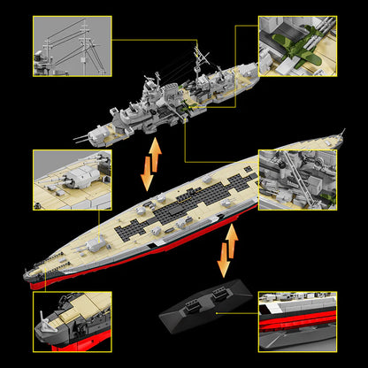 12GO 98005 - Bismarck Marineschip