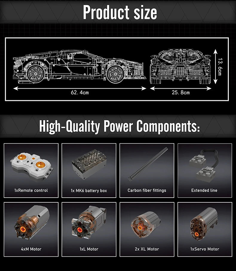 Mouldking 13163 - Bugatti RC