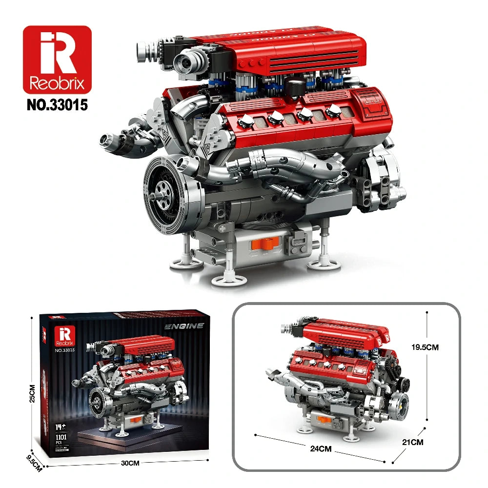 Reobrix 33015 - F1 V8 Motorblok